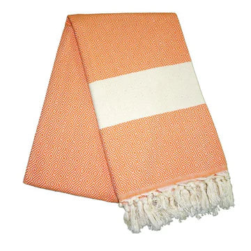 Elmas Carrot Orange Turkish Towel