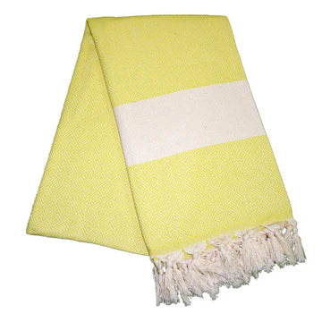 Elmas Pineapple Yellow Turkish Towel