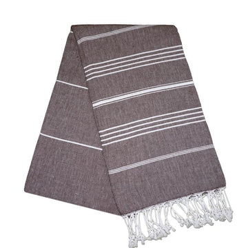 Sultan Carob Brown Turkish Towel