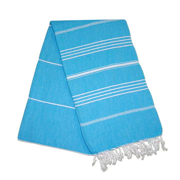 Sultan Turquoise Blue Turkish Towel