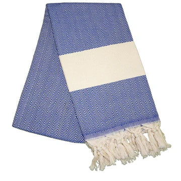 Balik Sirti Berry Blue Turkish Towel