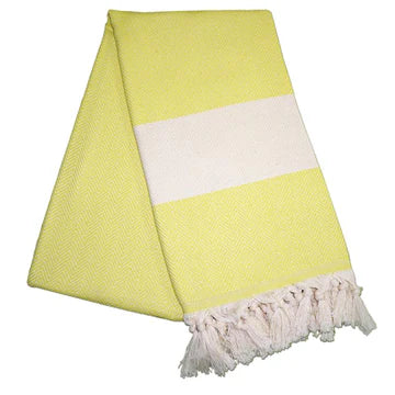 Balik Sirti Pineapple Yellow Turkish Towel