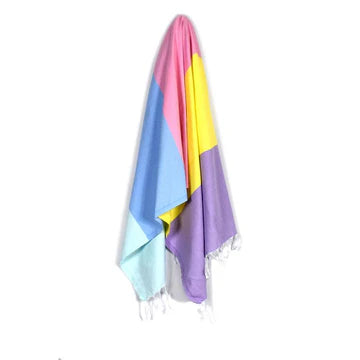 Cerec Aqua Blue Lilac Purple Turkish Towel