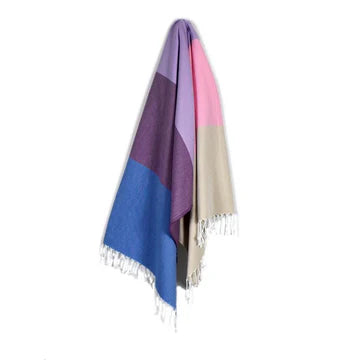 Cerec Berry Blue Almond Brown Turkish Towel