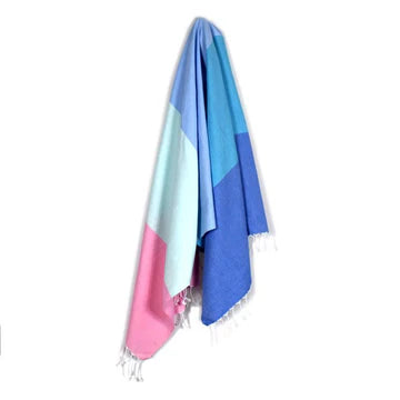 Cerec Dream Pink Berry Blue Turkish Towel
