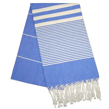 Hereke Berry Blue Turkish Towel