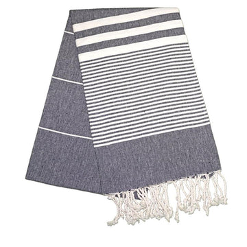 Hereke Night Black Turkish Towel