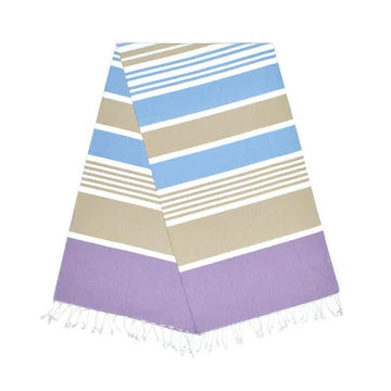 Cleopatra Lavender Purple Almond Brown Baby Blue Turkish Towel