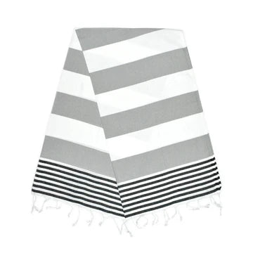 Inka Stone Grey Night Black Turkish Towel